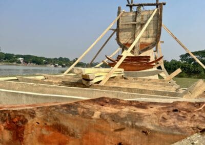 Building Wooden ‘Sampan’ Fishing Boats – Bangladesh - Image Credit Daniel~Ibrahim